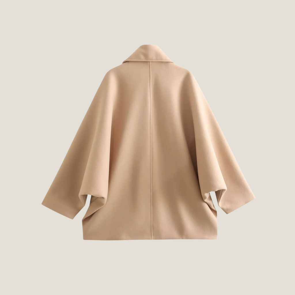 Oversized Coat - Relaxed Fit Button Closure Outerwear for Smart Casual Styling