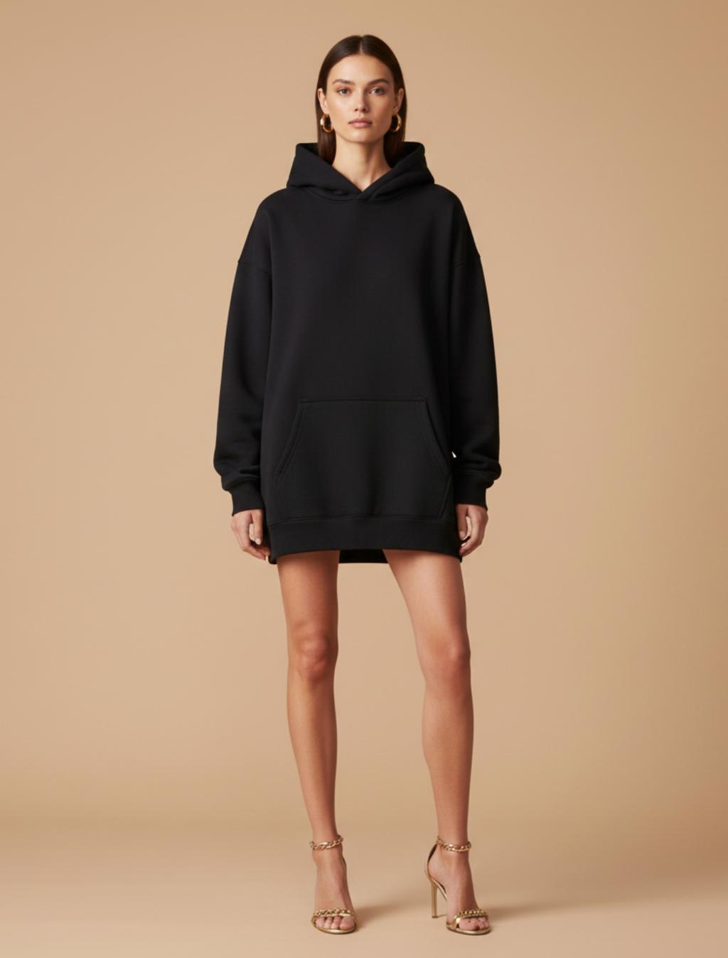 Oversized Hoodie - Relaxed Fit Long Sleeve Casual Layering Essential