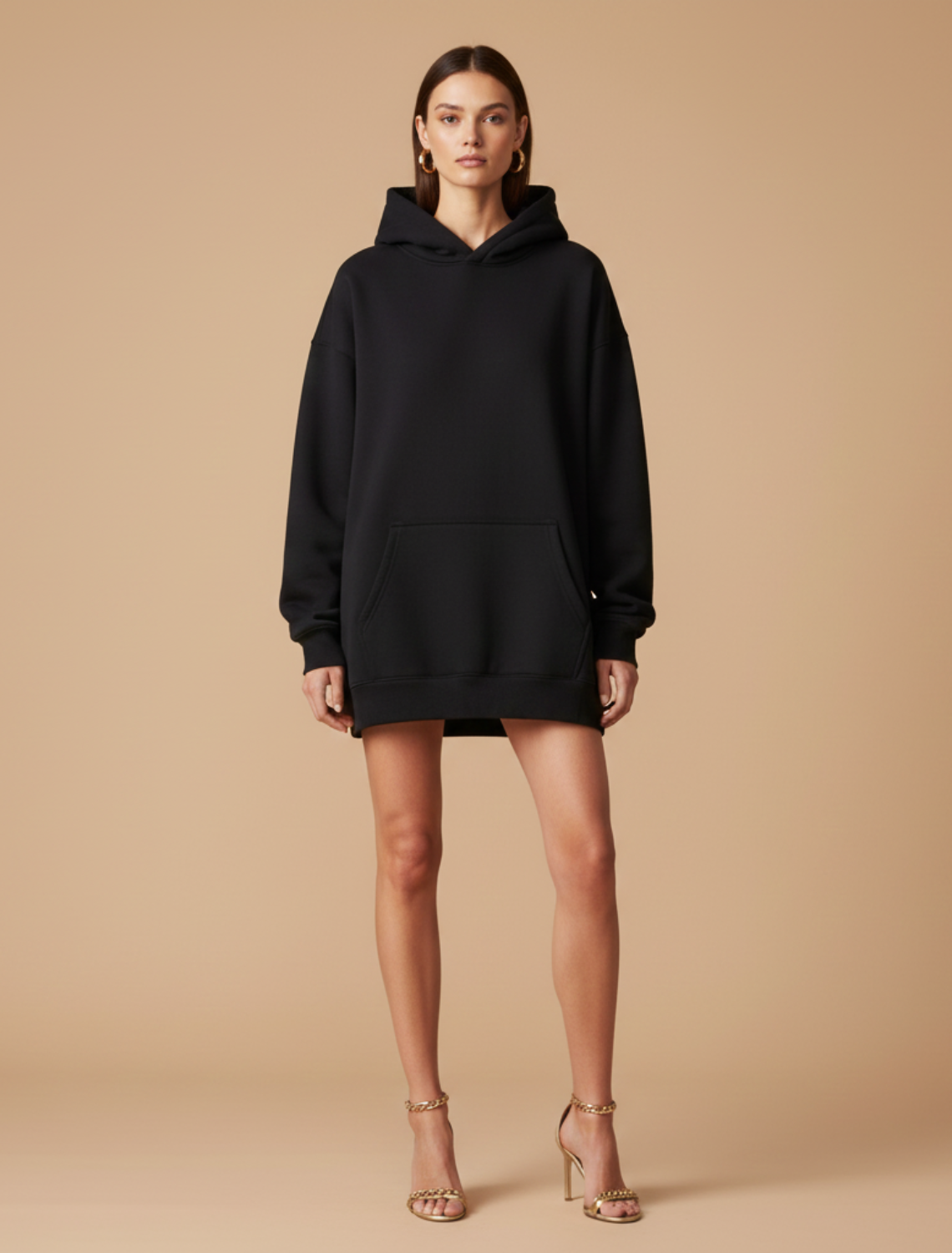 Oversized Hoodie - Relaxed Fit Long Sleeve Casual Layering Essential