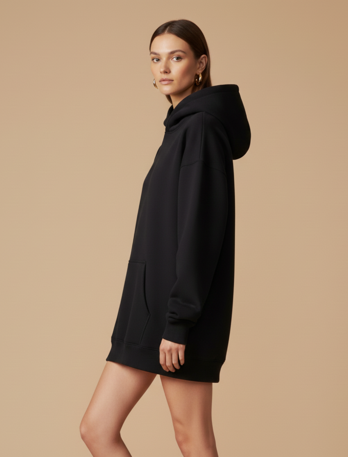 Oversized Hoodie - Relaxed Fit Long Sleeve Casual Layering Essential