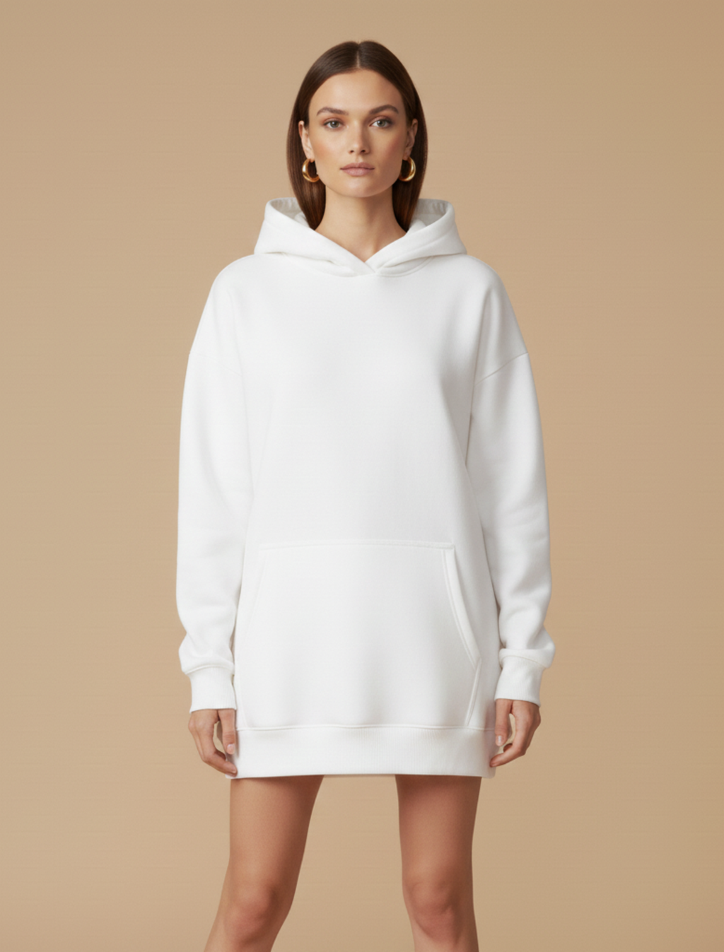 Oversized Hoodie - Relaxed Fit Long Sleeve Casual Layering Essential