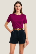 High Rise Pleated Shorts - Tailored Fit - Elegant Smart Casual Womenswear