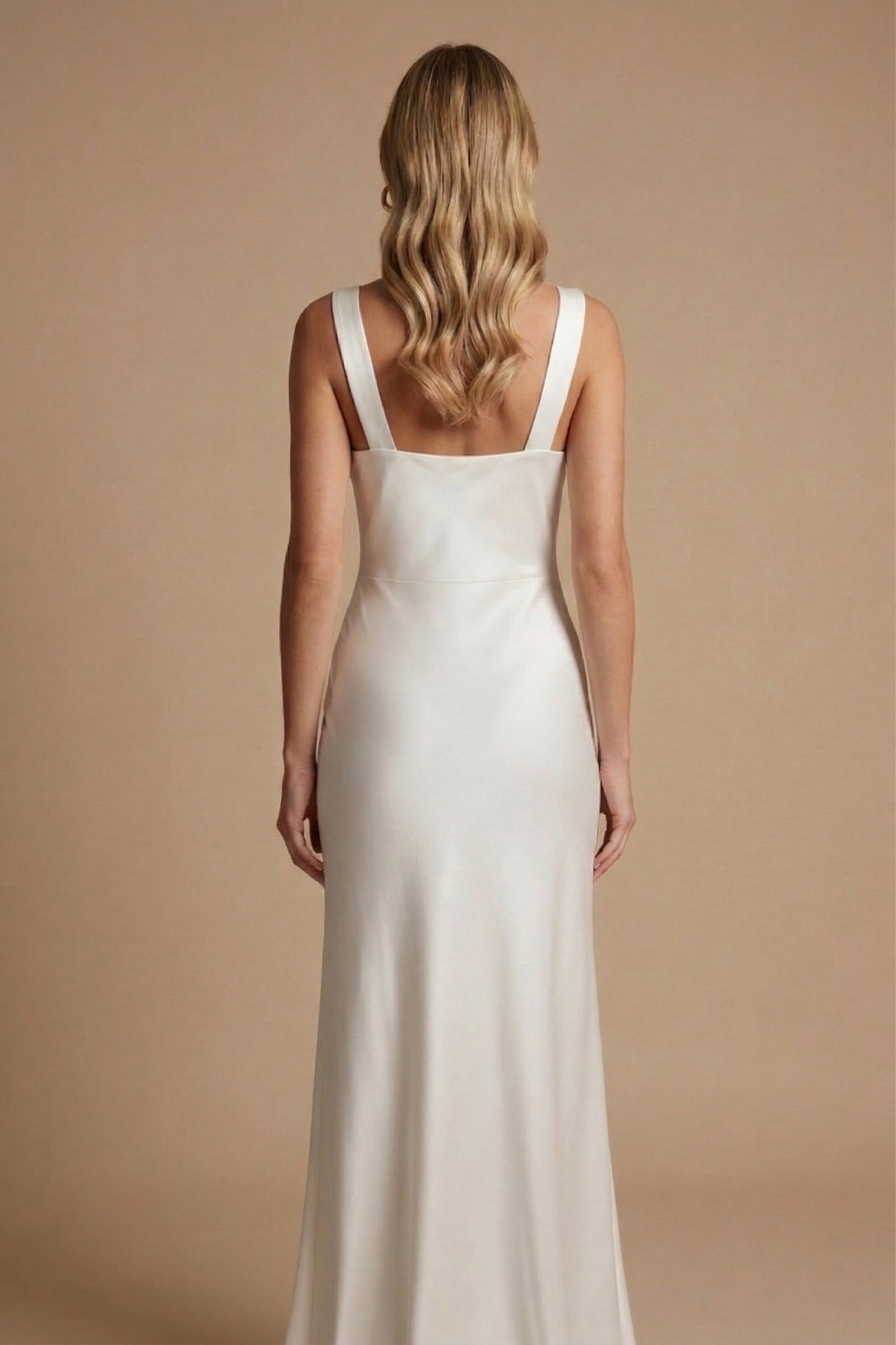 Women's Satin Cowl Neck Maxi Dress - Sleeveless Slip Dress with Deep V Drape and Open Back - Formal Maxi Dress