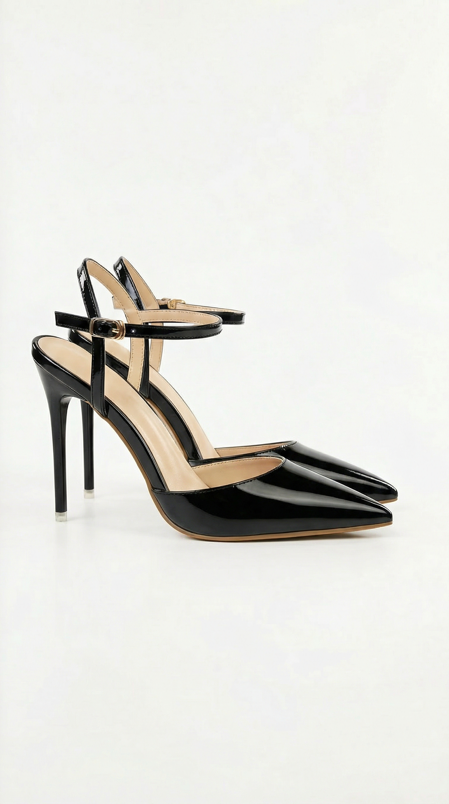 Women's Pointed Toe Stiletto Heels with Ankle Strap