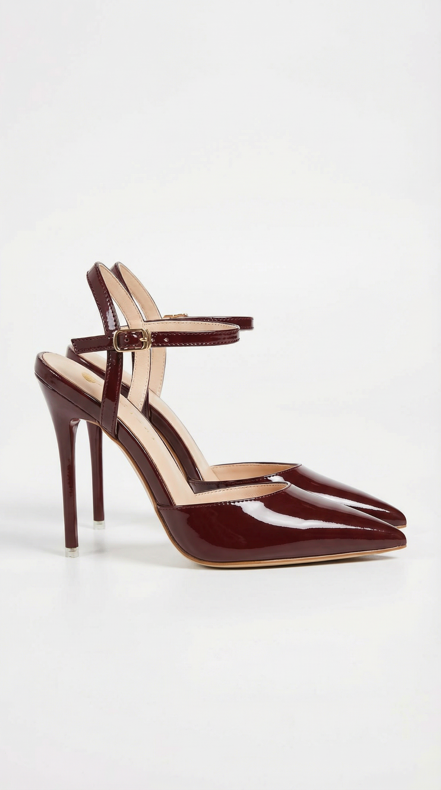 Women's Pointed Toe Stiletto Heels with Ankle Strap