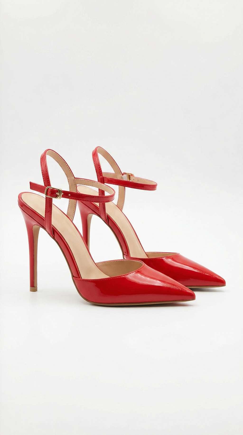 Women's Pointed Toe Stiletto Heels with Ankle Strap